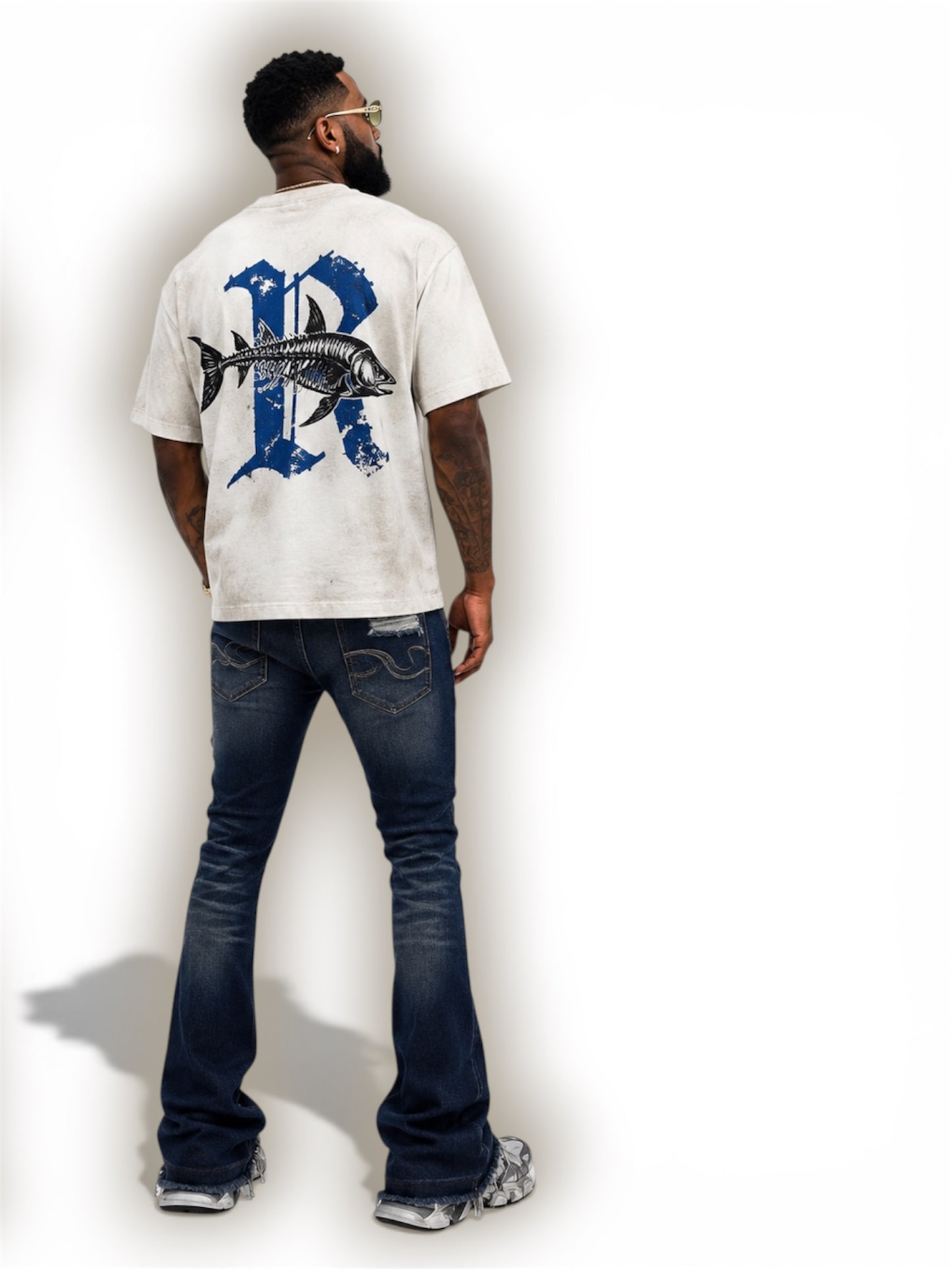 Requin Fossil Tee (Blue)