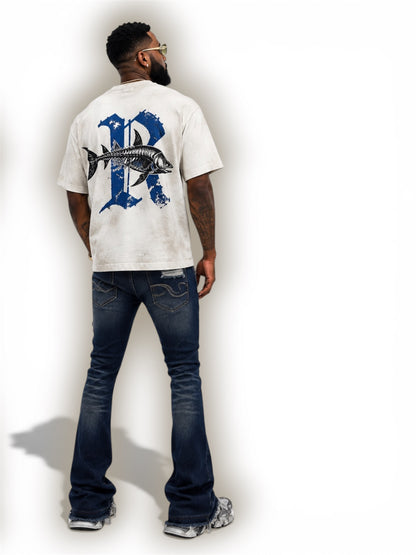 Requin Fossil Tee (Blue)