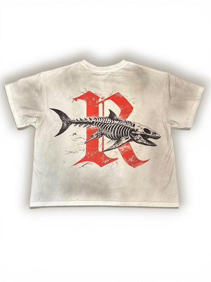 Requin Fossil Tee (Red)